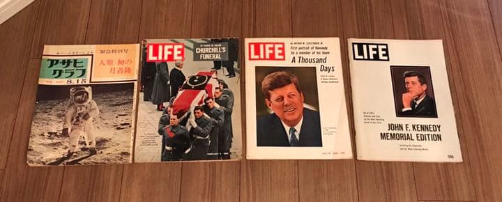 ヴィンテージ アメリカ雑誌 life  アサヒグラフ ケネディ エリザベス女王