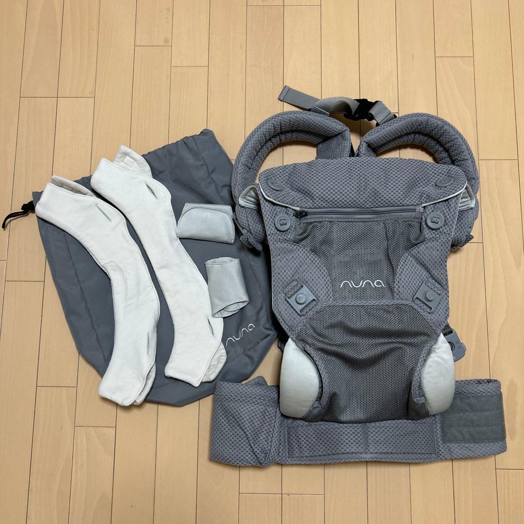 NUNA 抱っこひも グレー 付属品あり
