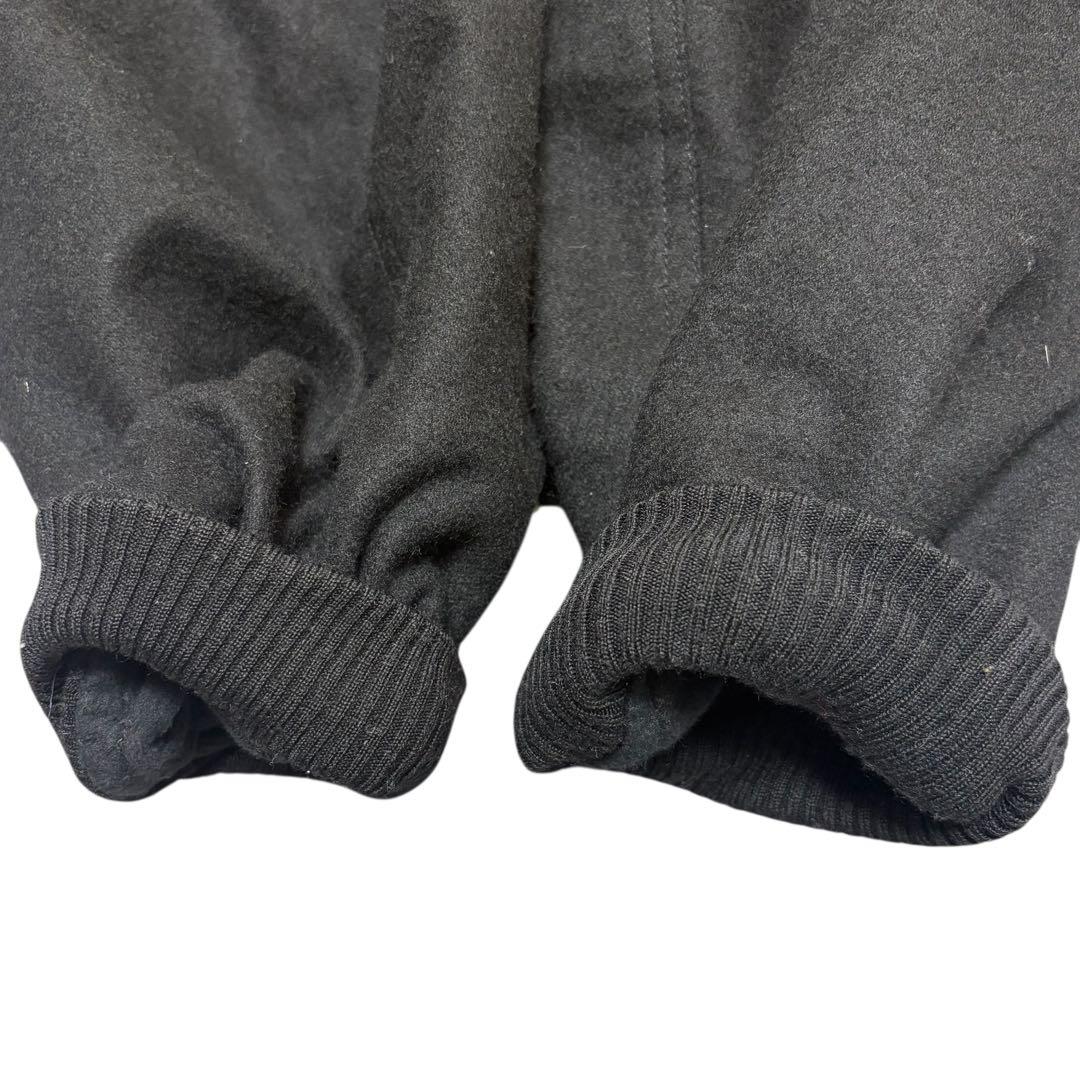 ピンクハウス　バックロゴ MA-1風 ジャケット　ウール混 ブラック