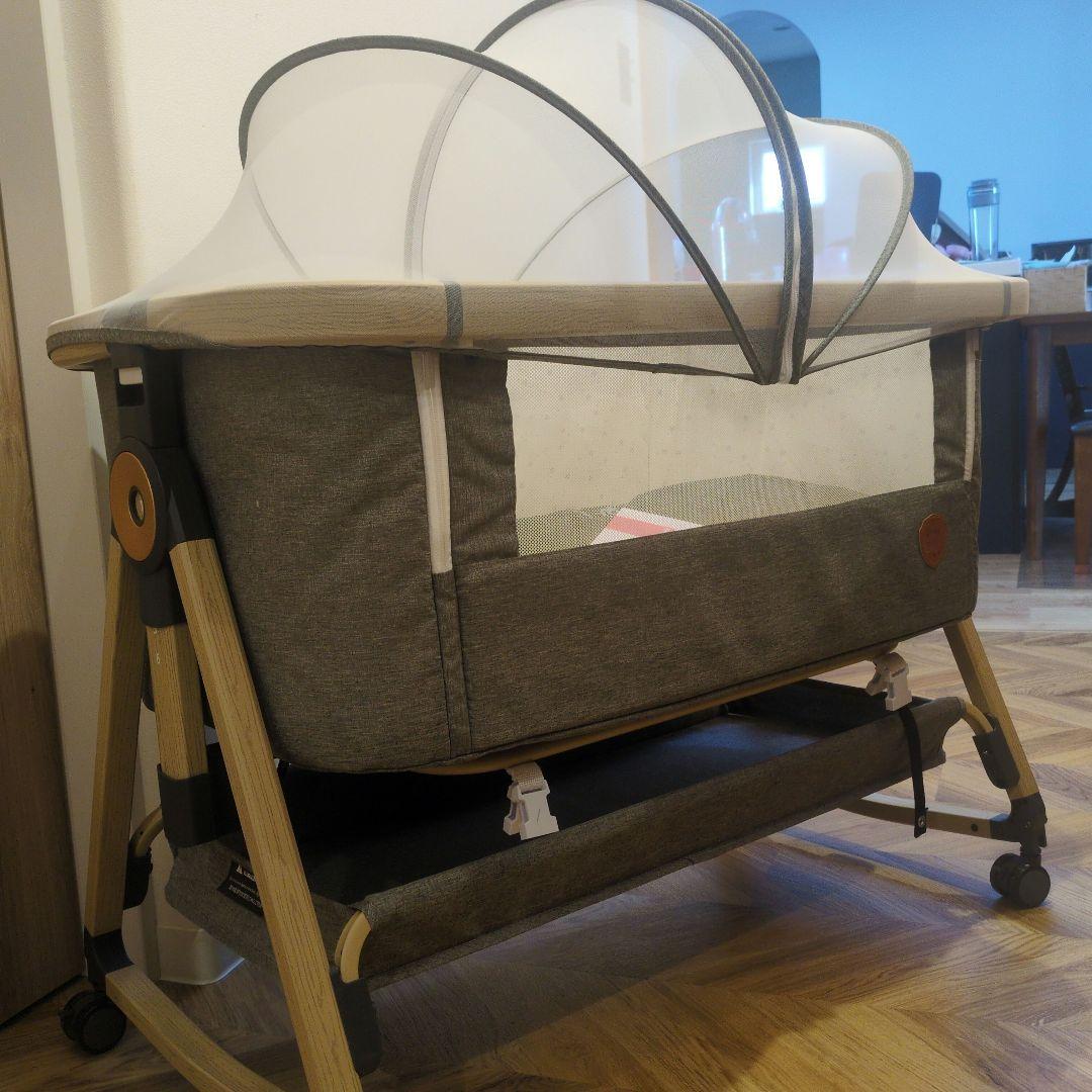 Playkids ベビーベッド グレー