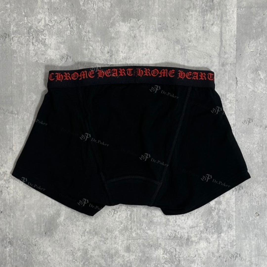 【新品】 Chrome Hearts ショート ボクサー ブリーフ 黒×赤 M