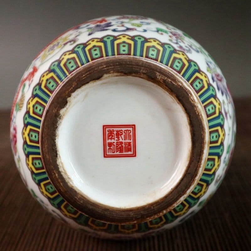 大清乾隆龍鳳瓷花瓶 装飾品 現代工芸品 美術品 置物