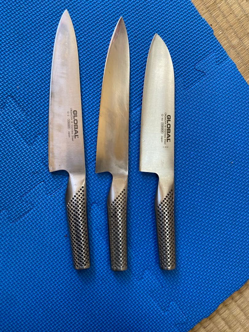 GLOBAL ステンレス包丁 3本セット