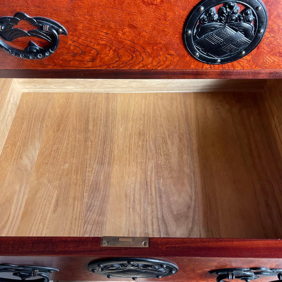 岩屋堂箪笥　桜木作　伝統工芸品 欅材 和家具 民藝 金具 8杯
