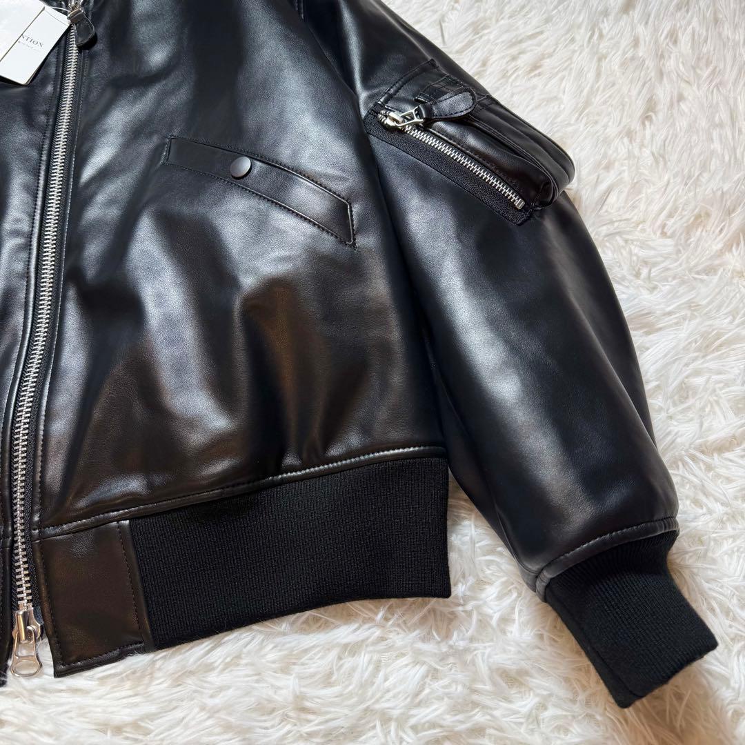 sun2018様未使用タグ付き スピックアンドスパン 24年モデル フェイクレザ