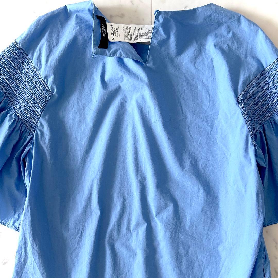 美品//ウォークエンドマックスマーラ　チュニック丈　ワンピース　ボリューム袖