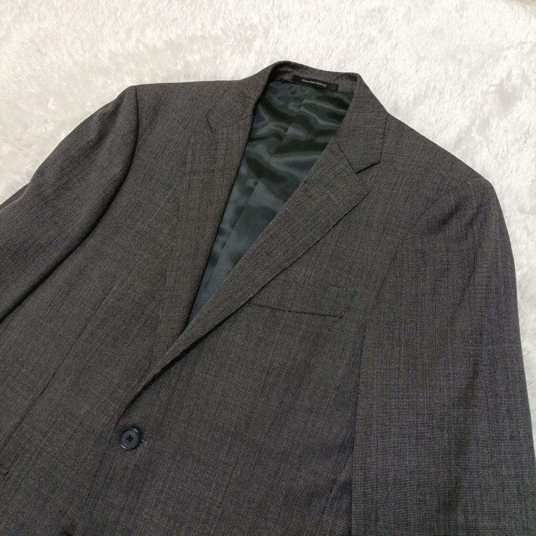 【極美品】グリーンレーベルリラクシング REDA スリーピーススーツ グレー46