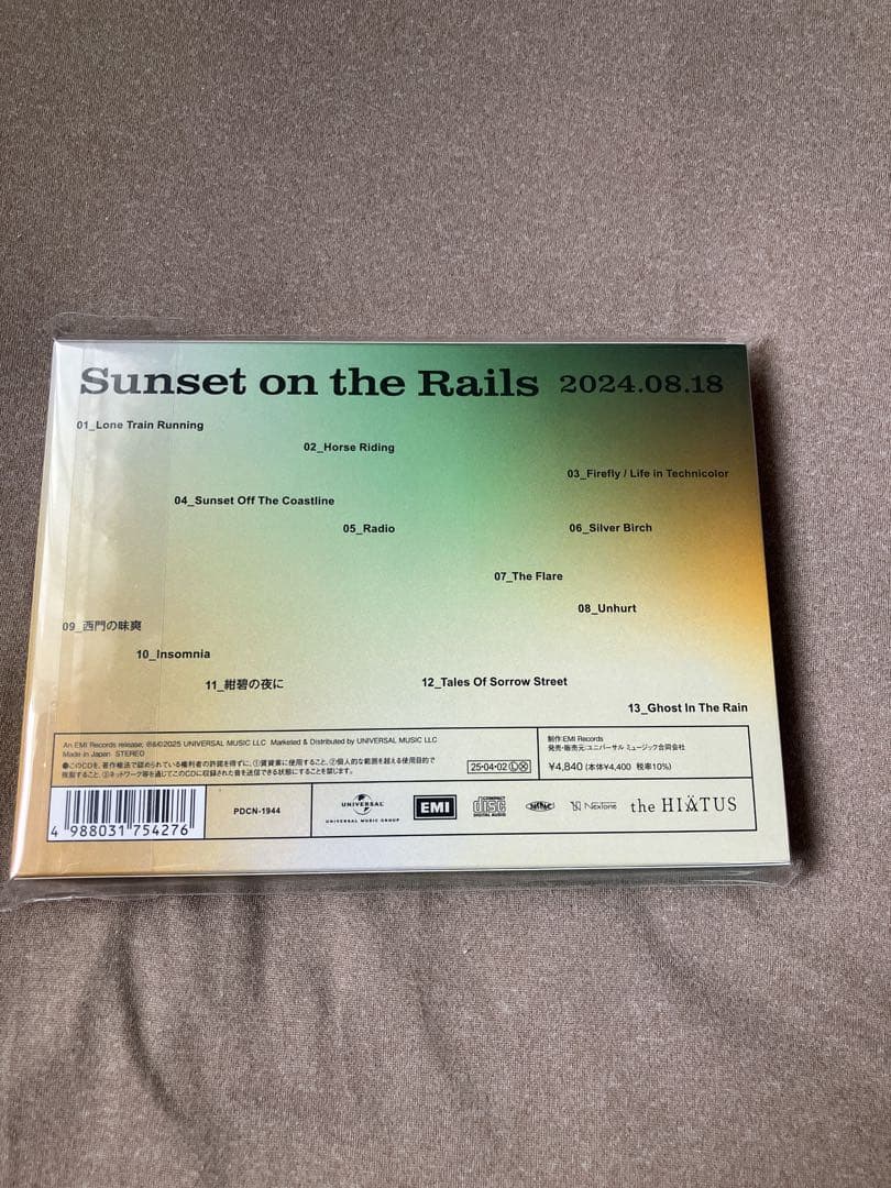 【完全新品未開封】the HIATUS Sunset on the Rails