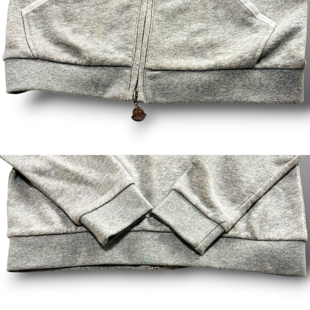 極美品 MONCLER モンクレール パーカー グレー レディース 上着