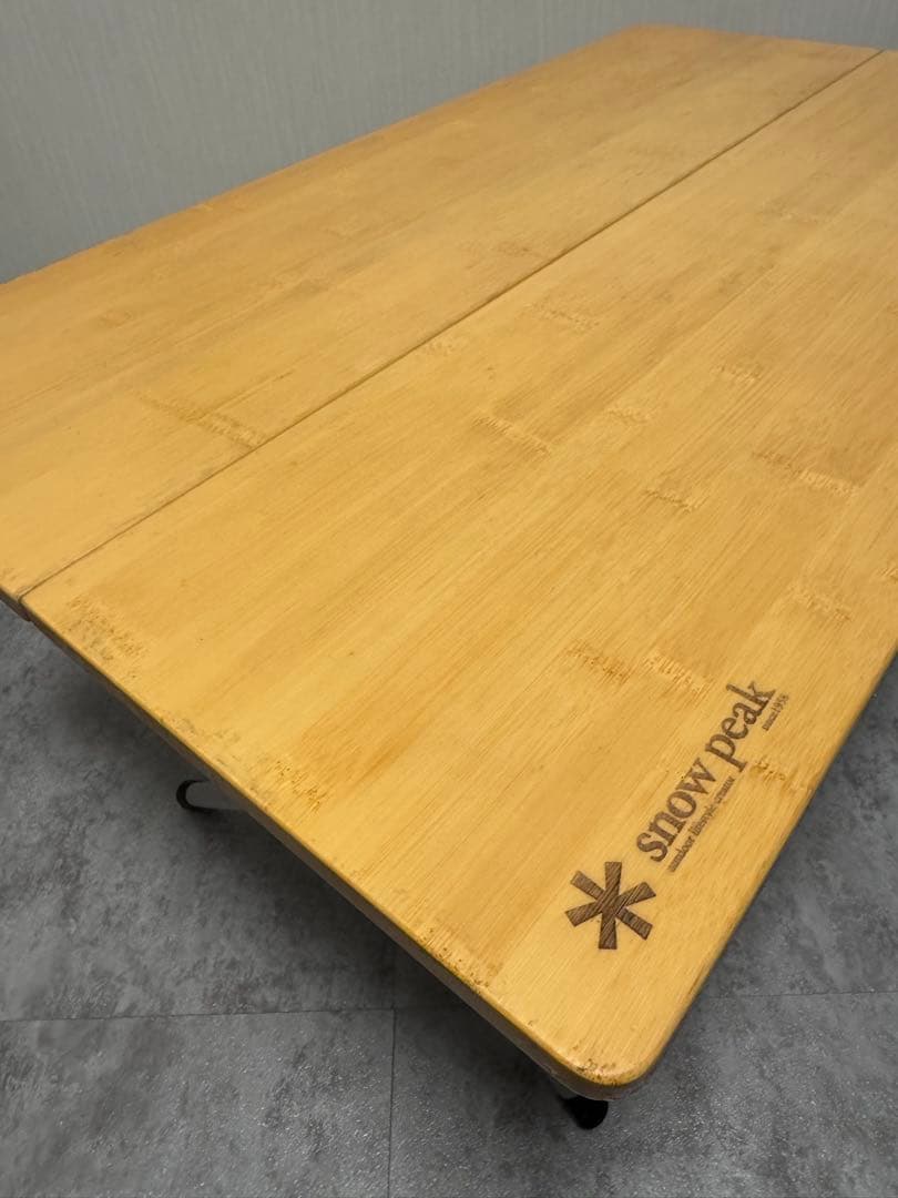 訳あり　スノーピーク　ワンアクションローテーブル　竹peak