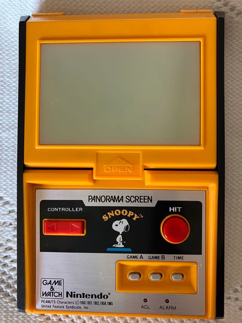 任天堂 パノラマスクリーン ゲームウォッチ スヌーピー （動作確認済み）