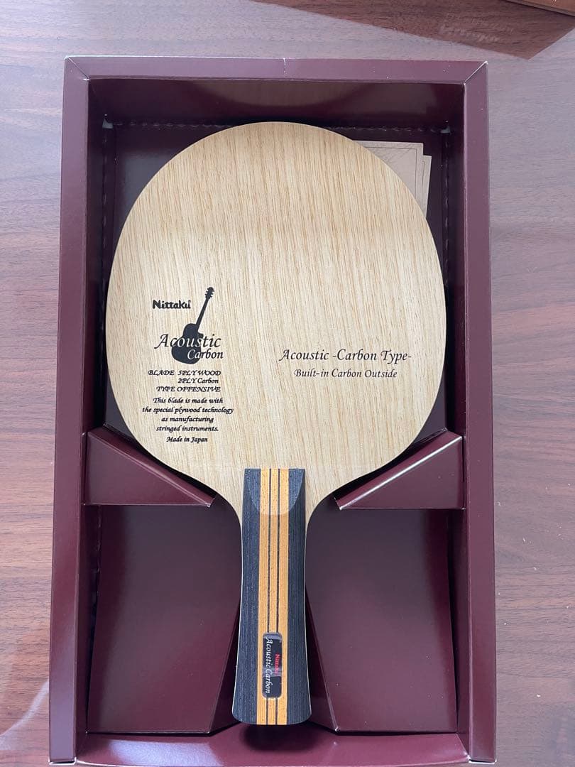 Nittaku アコースティックカーボン　卓球ラケット