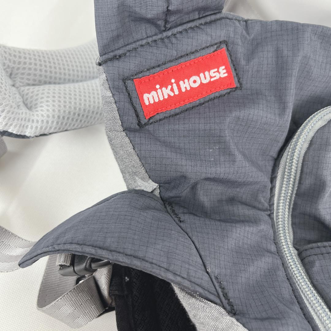 美品☘️ ミキハウス ポグネー ベビーキャリア ブラック　ヒップシート