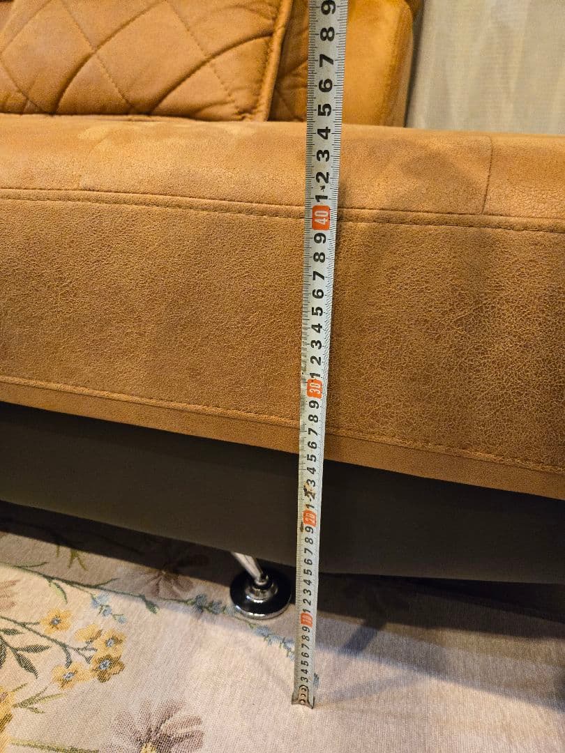 コーナーソファ　カウチソファー　レイアウトフリー　レザーファブリック