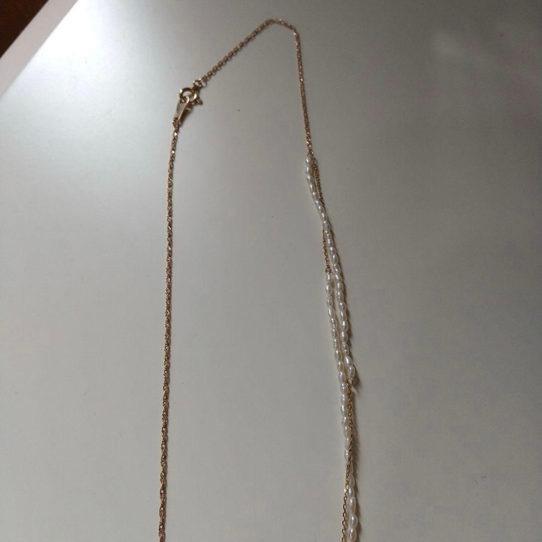 【美品】agete パール　ネックレス