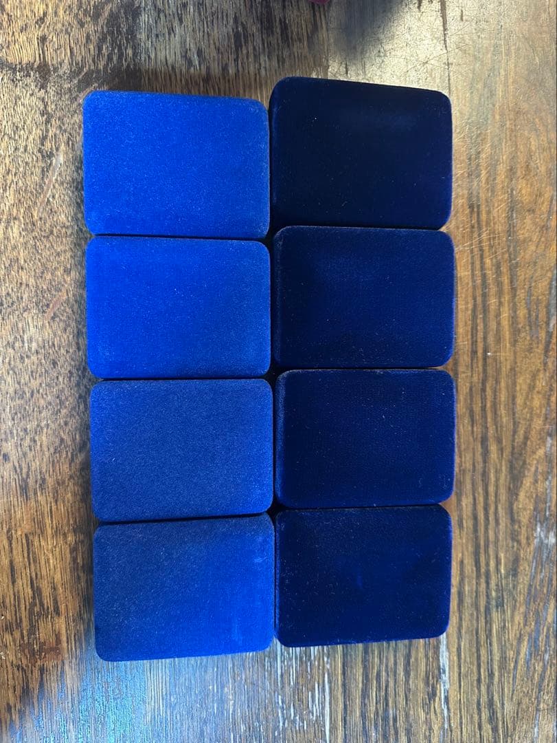 ZIPPO 青ベロアケース 8個