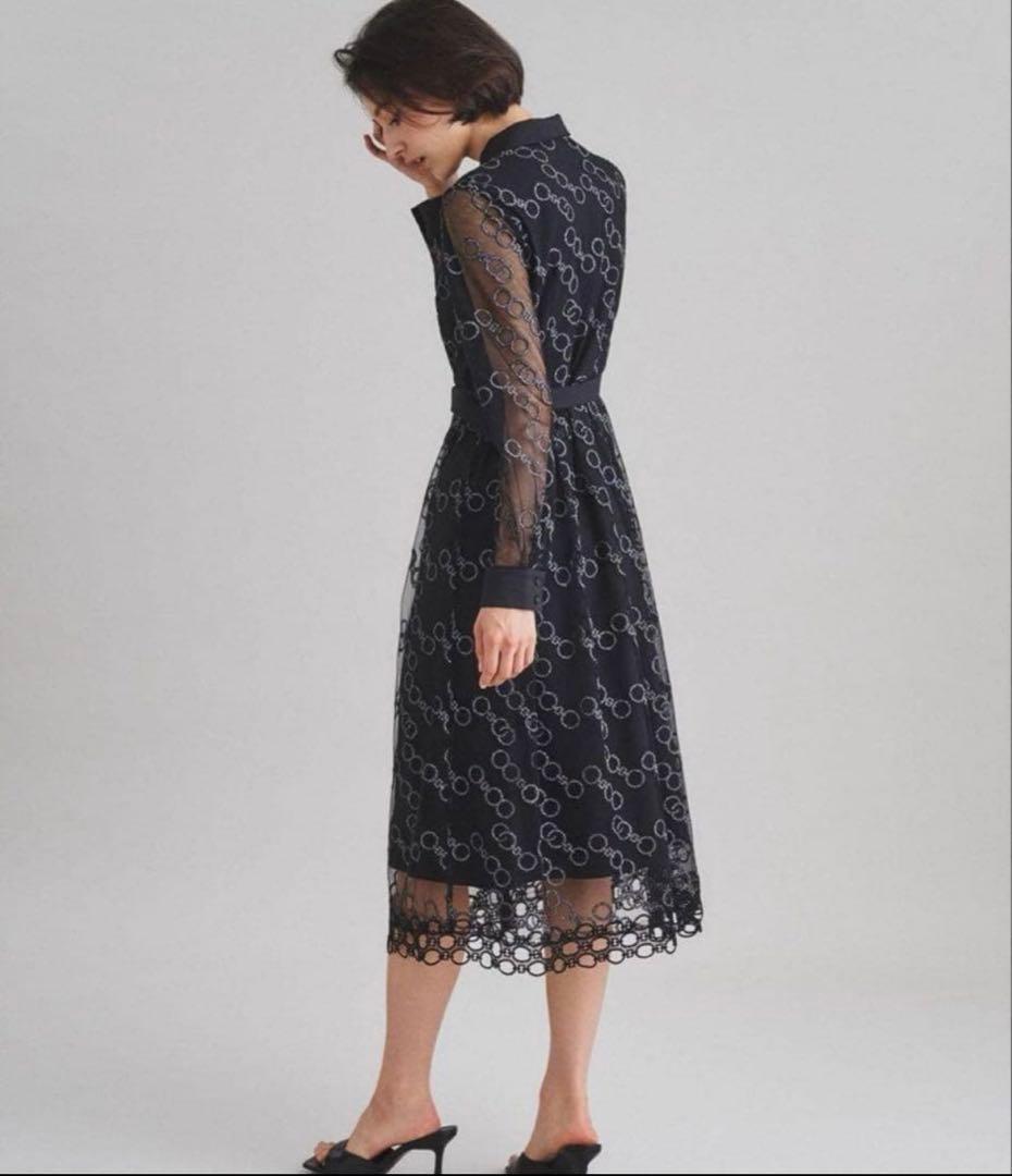 グレースコンチネンタル　チェーンembワンピース　サイズ36