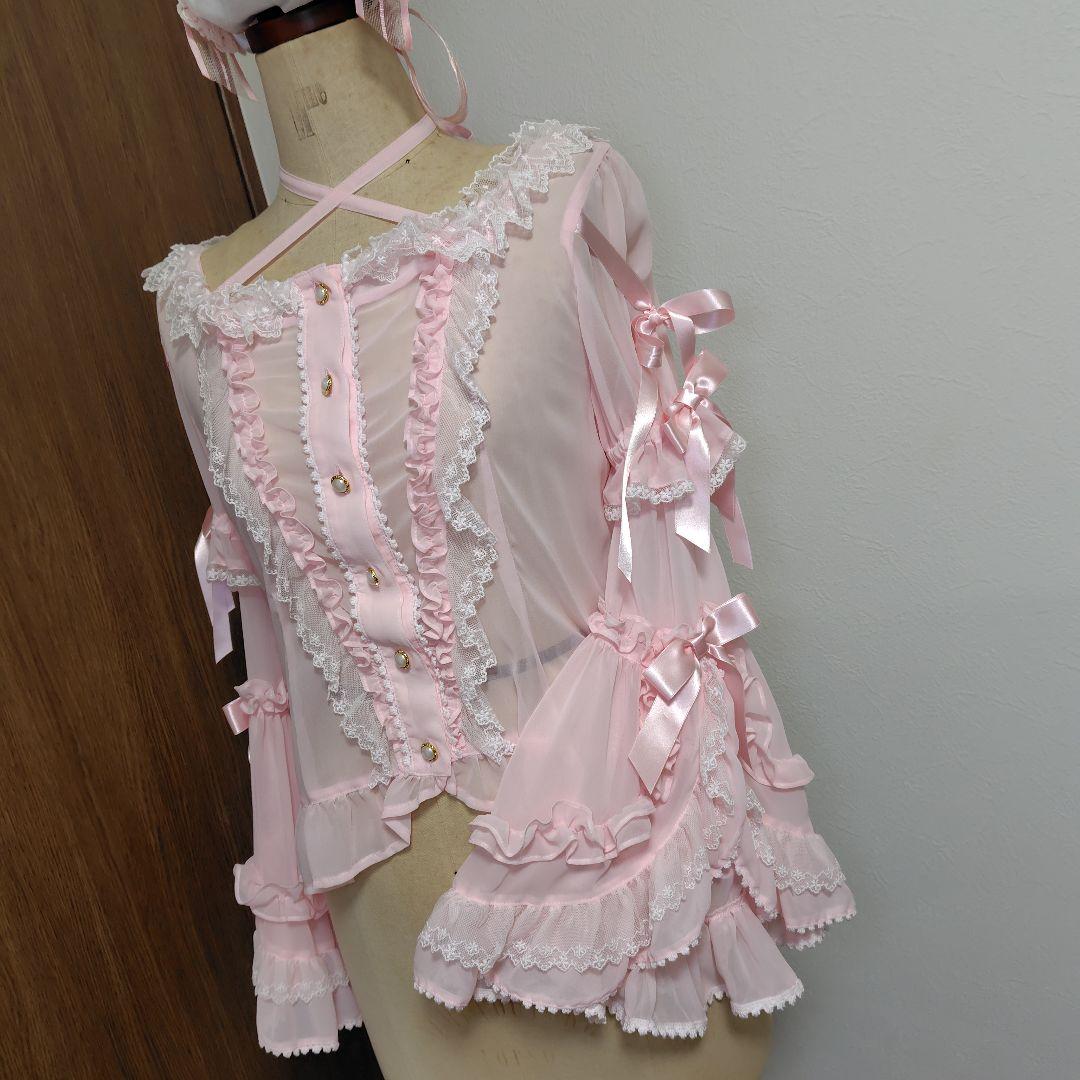 【極美品】 BABY はなももShangri-Laブラウス 姫袖 ピンク