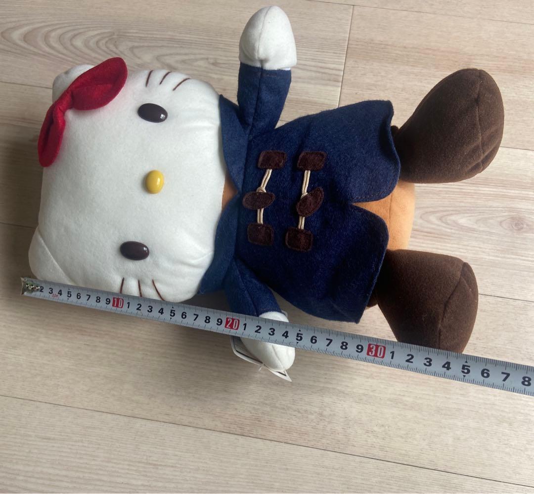 サンリオ　ハローキティ BIGぬいぐるみ　ダッフルコート　マスコット　平成レトロ