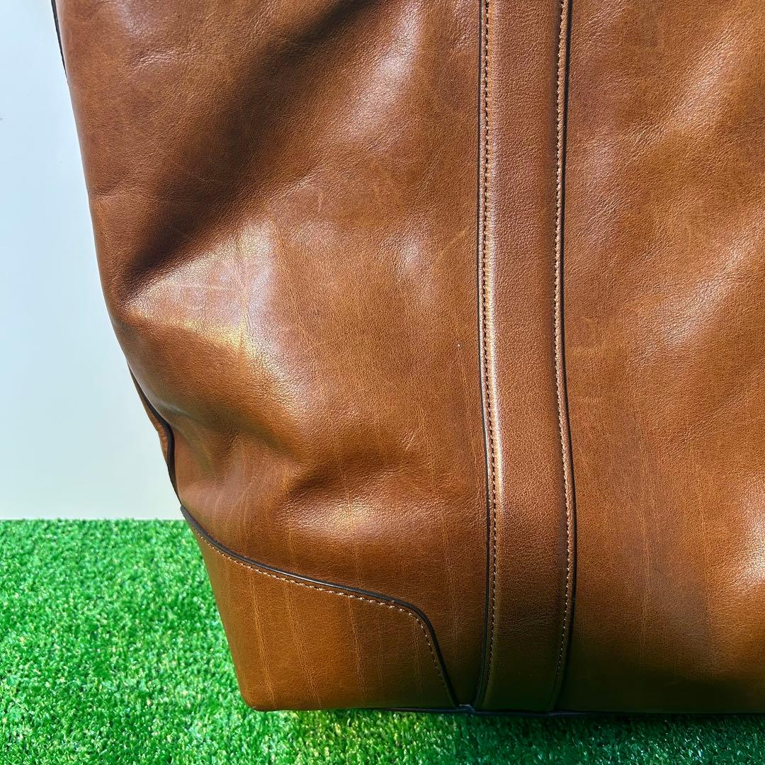 COACH 2WAY レザーバッグ　ブラウン