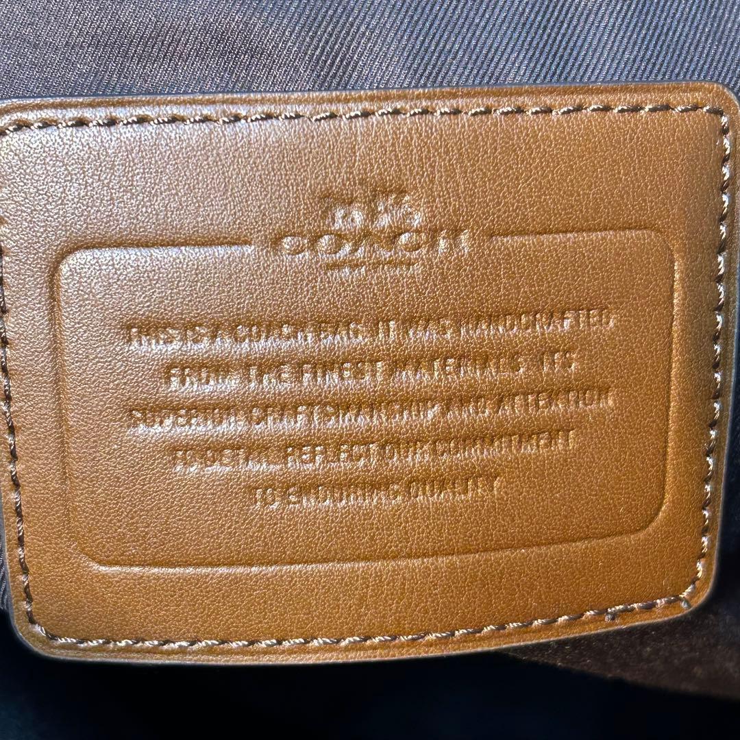 COACH 2WAY レザーバッグ　ブラウン