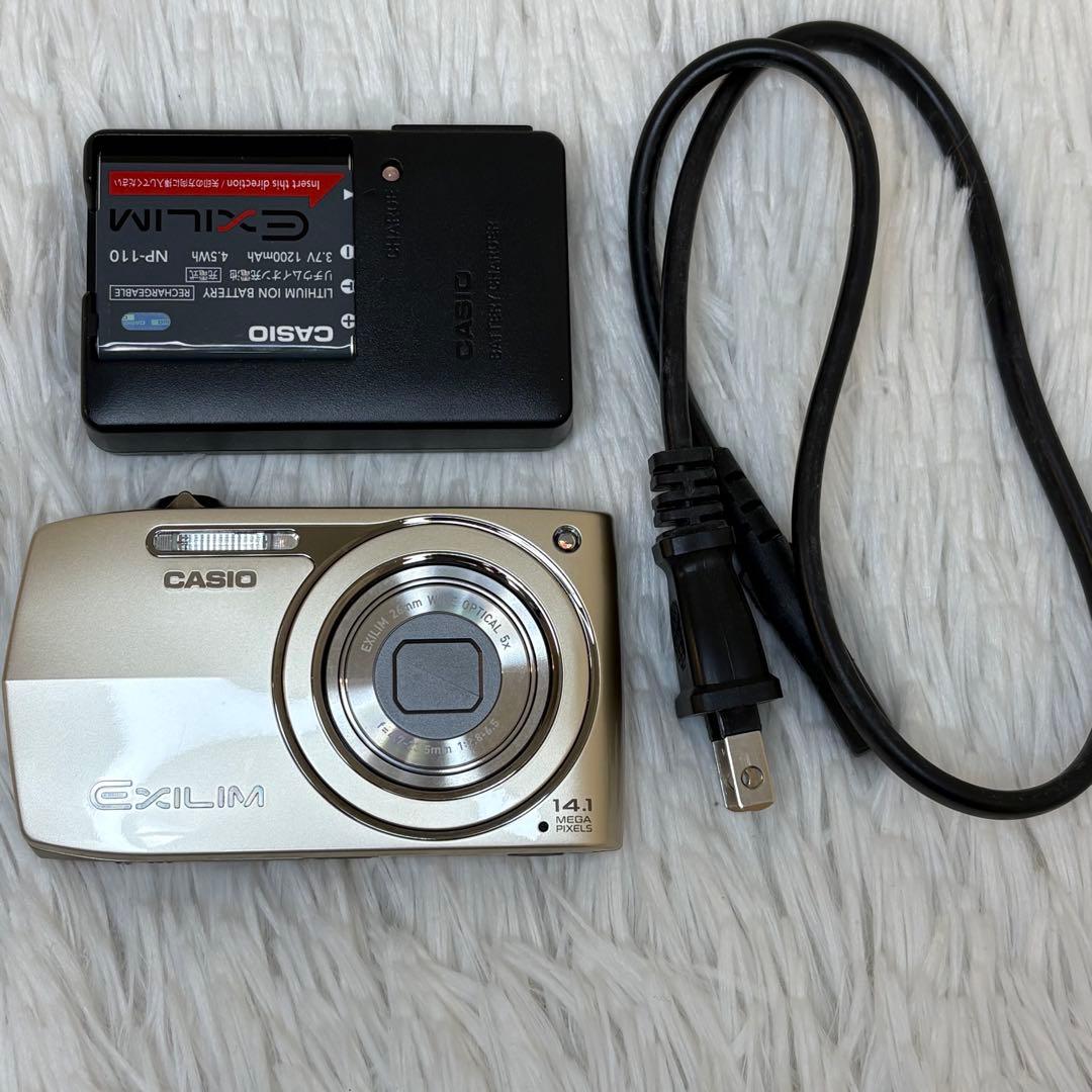 CASIO カメラ　EX-Z2300 充電器　ゴールド コンデジ　動作品