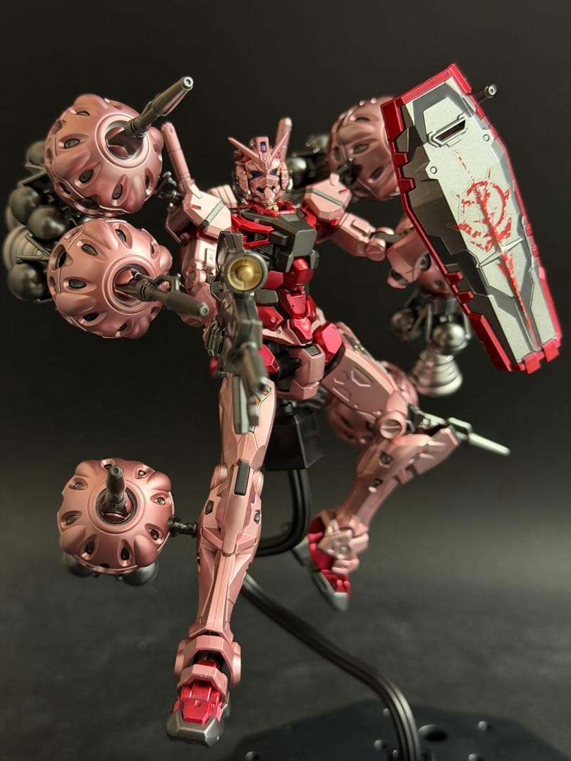 HG 1/144 赤いガンダム　ジークアクス　 メタリック塗装完成品　ビット6機