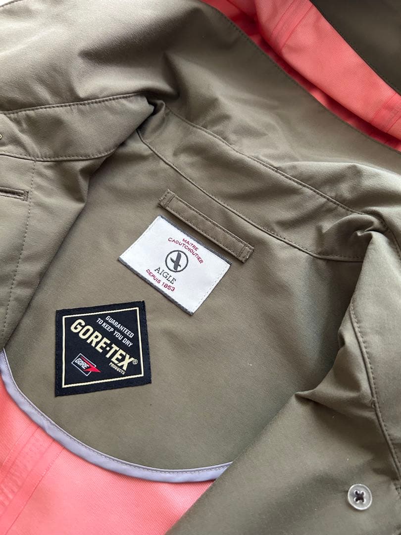 AIGLE エーグル コート GORE-TEX ゴアテックス 防水 防風 透湿