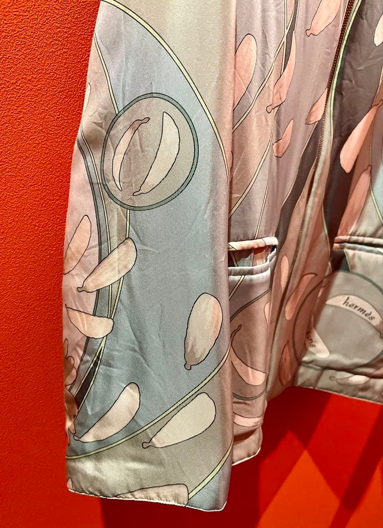 エルメス　マルジェラ期　中綿　ジャケット　コート　リバーシブル　総柄