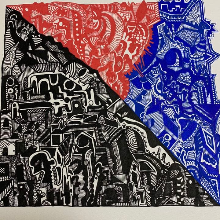 絵画 Destruction and regeneration