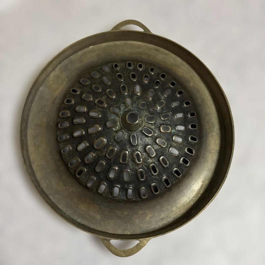 真鍮製ドーム型ジンギスカン鍋26cm