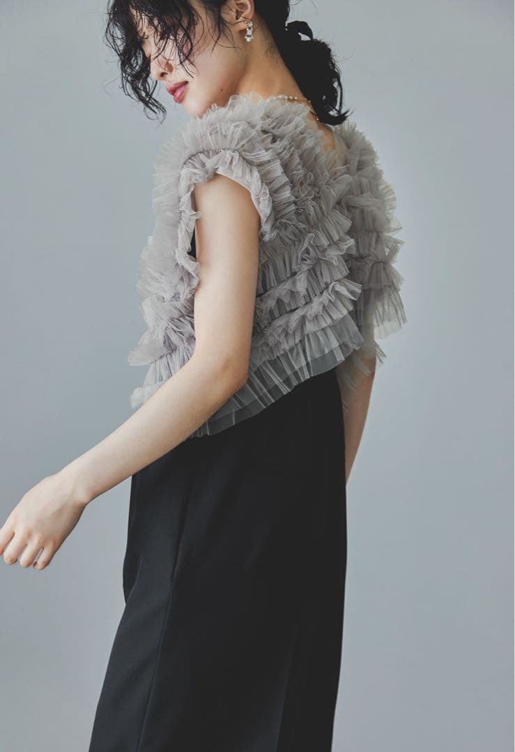 niana チュールベストオールインワンパンツドレス Mサイズ