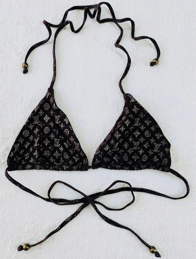 ★送料込み★ルイヴィトン★LOUIS VUITTON★ブラウン★水着★38★M★
