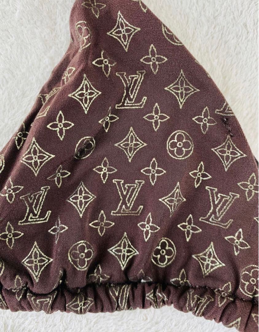 ★送料込み★ルイヴィトン★LOUIS VUITTON★ブラウン★水着★38★M★