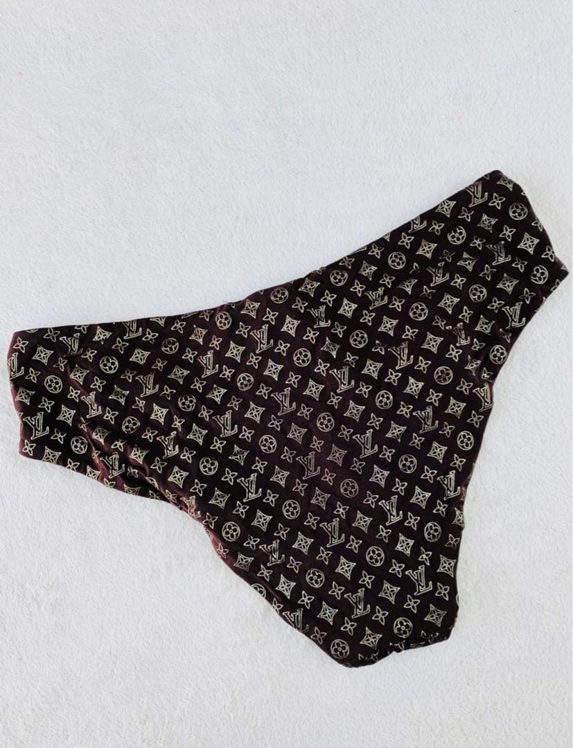 ★送料込み★ルイヴィトン★LOUIS VUITTON★ブラウン★水着★38★M★