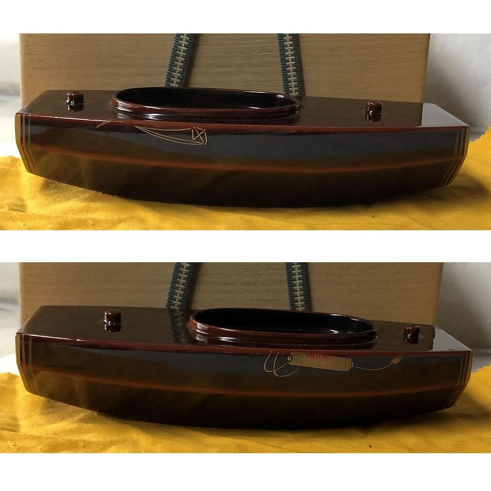 e2966 箕輪一星 宝尽くし 蒔絵 ぶりぶり香合 共箱 香合 茶道具