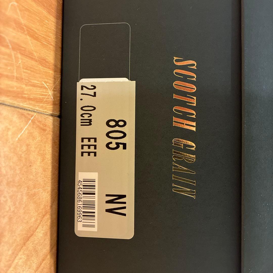 【新品】SCOTCH GRAIN 805 ネイビー EEE 27.0cm