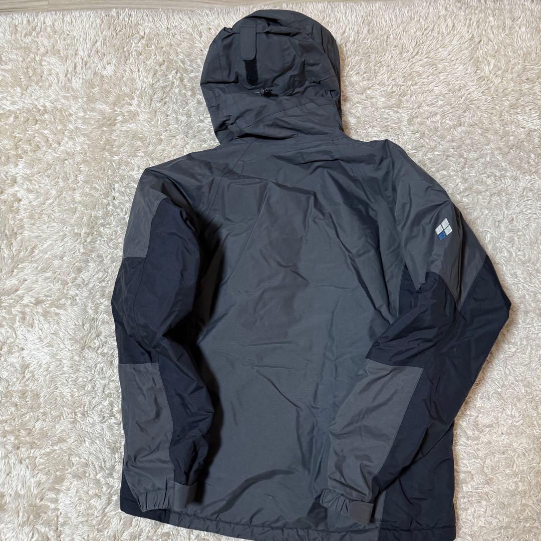 モンベル　スキーウエア　ダウンジャケット　Mサイズ　グレー　ブラック