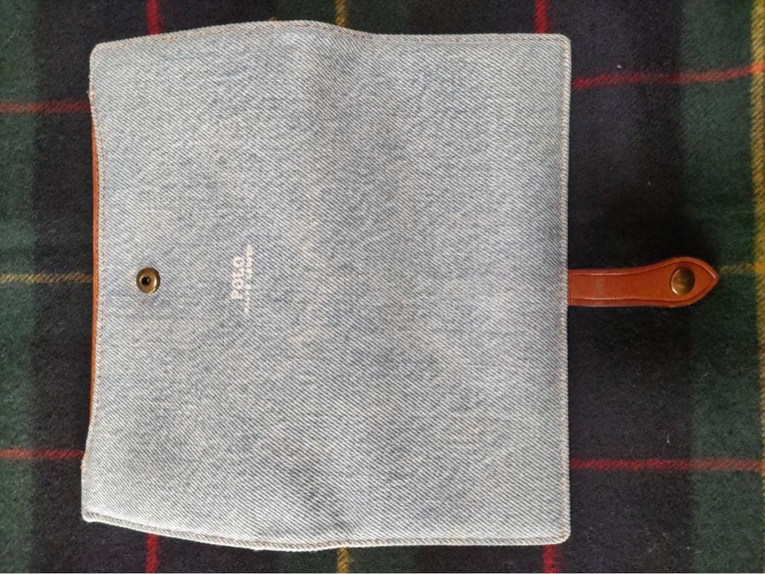 POLO デニム レザー 長財布