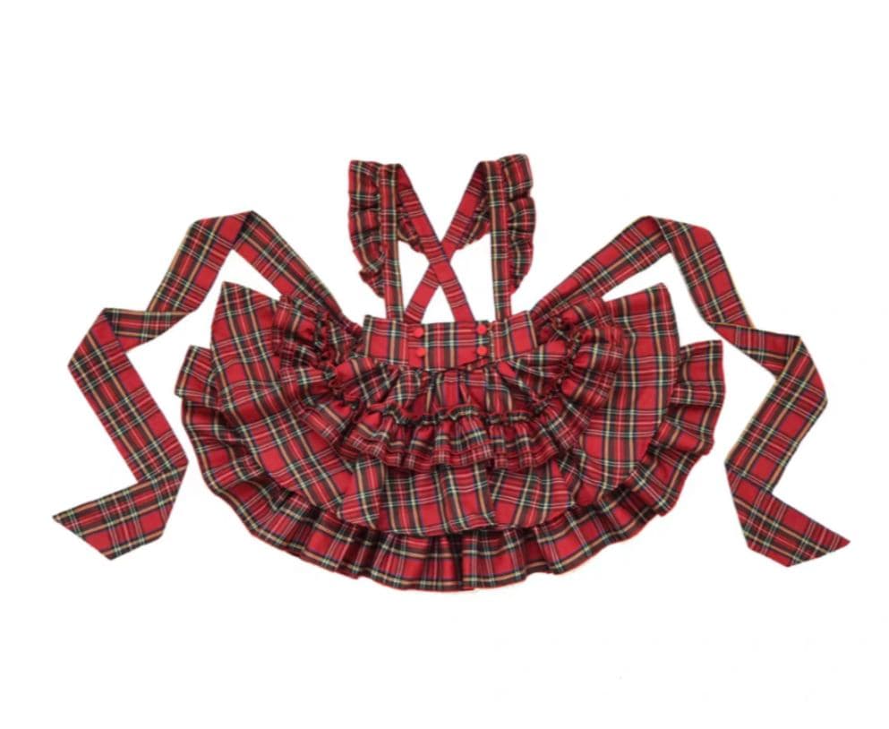 CATCOCOON長袖 セットアップ 赤チェック