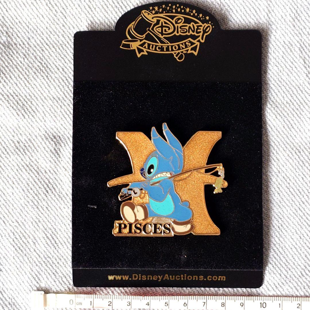 【レア】DisneyAuctions スティッチ 魚座 ピンバッジ