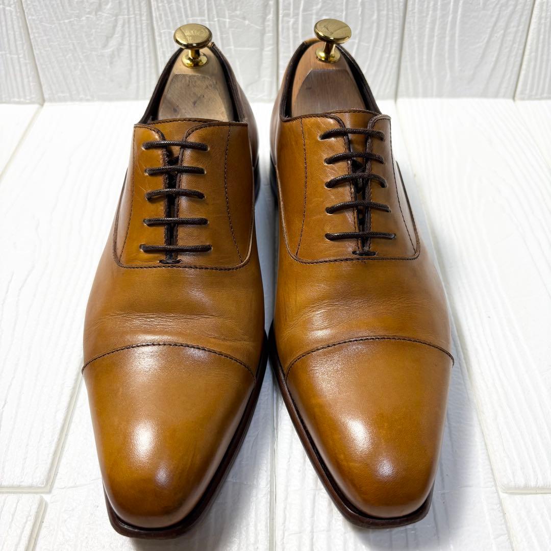 美品　マドラス カンジャーノ イタリア製革靴40ストレートチップ