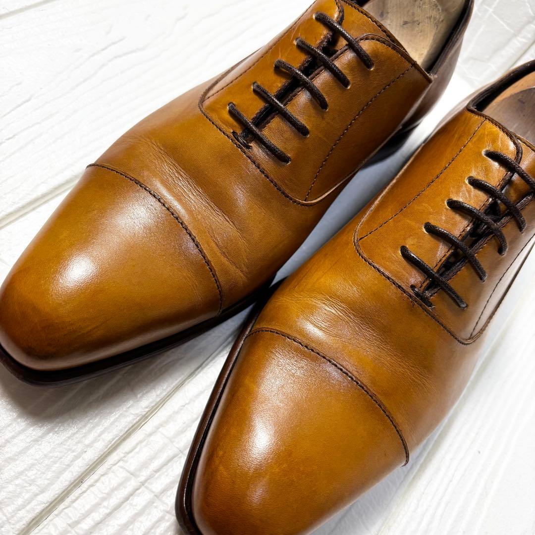 美品　マドラス カンジャーノ イタリア製革靴40ストレートチップ