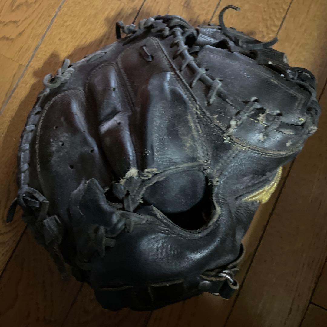 Mizuno Proキャッチャーミット黒色（グローブケース付