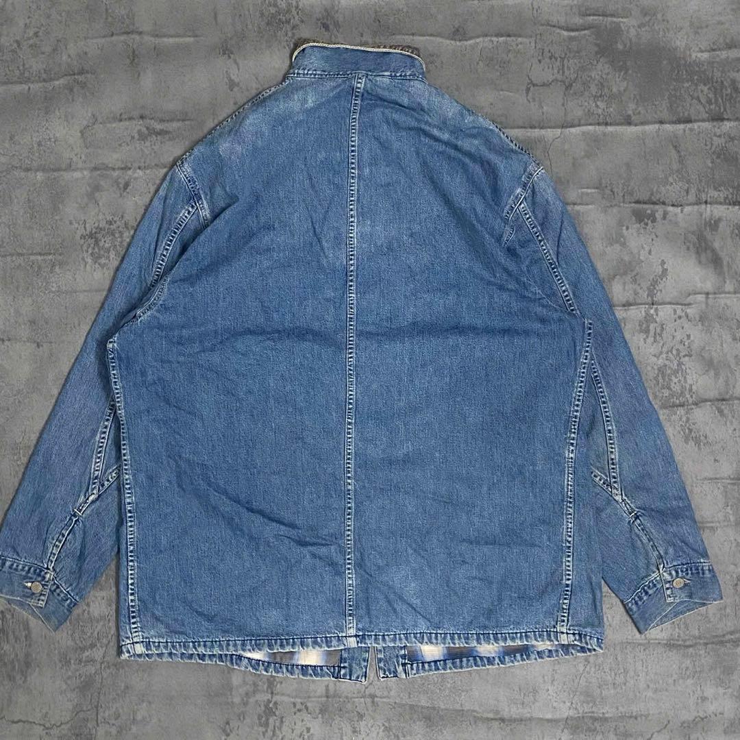 RRL 90's USA製　初期　三ツ星タグ　裏地オンブレ　デニムカバーオール