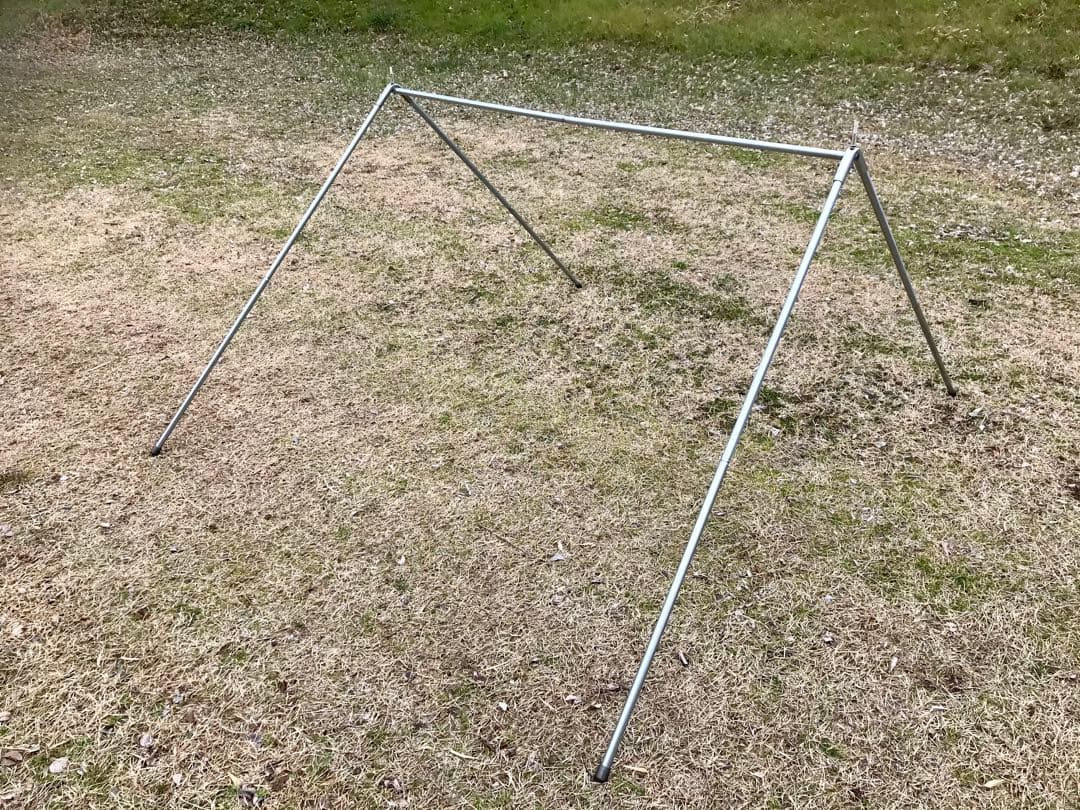 取説付《テンマク大炎幕・DX仕様》二股フレーム＋棟ポールセット　快適空間楽々設営