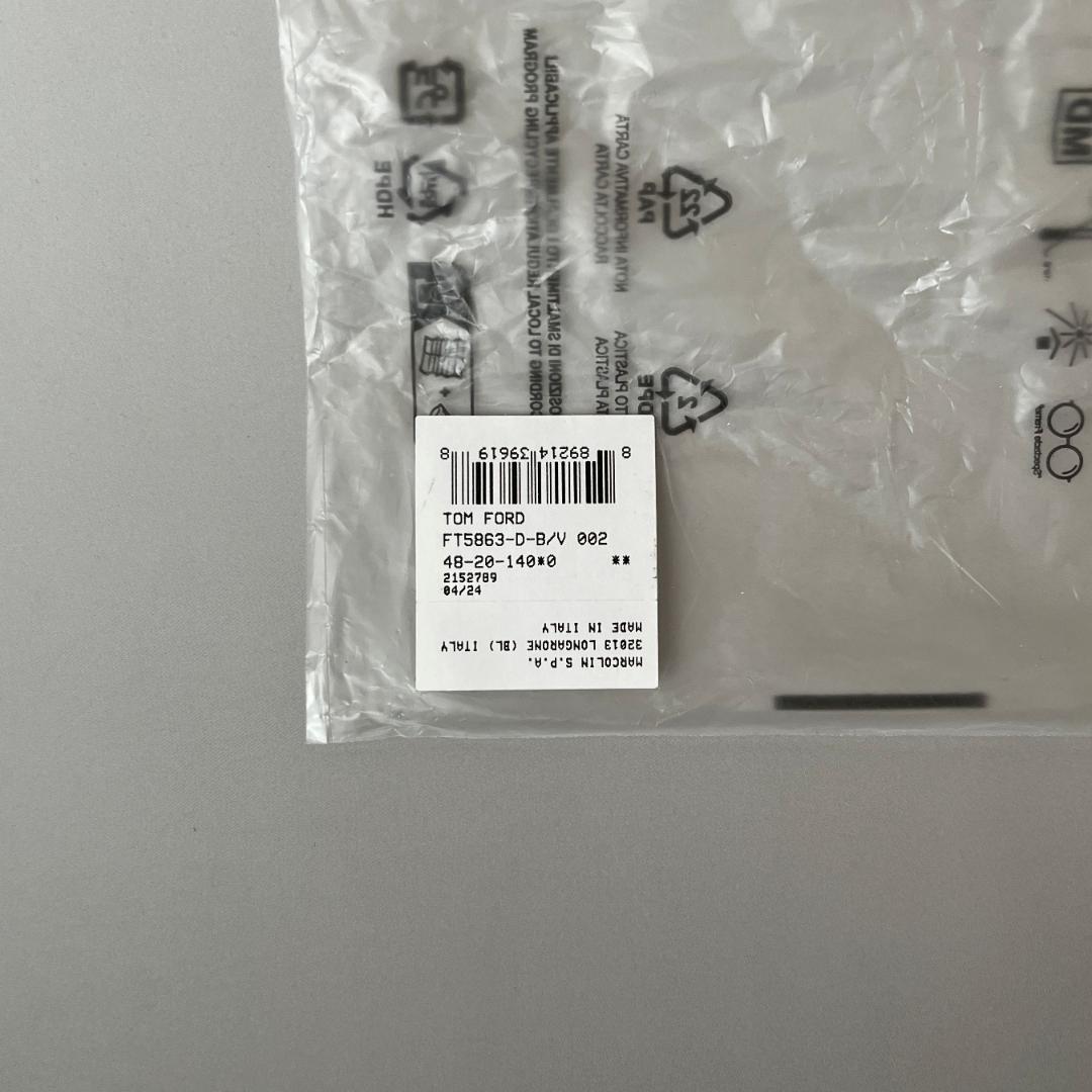 トムフォード メガネ アジアンフィット ブラック ゴールド メタル イタリア製