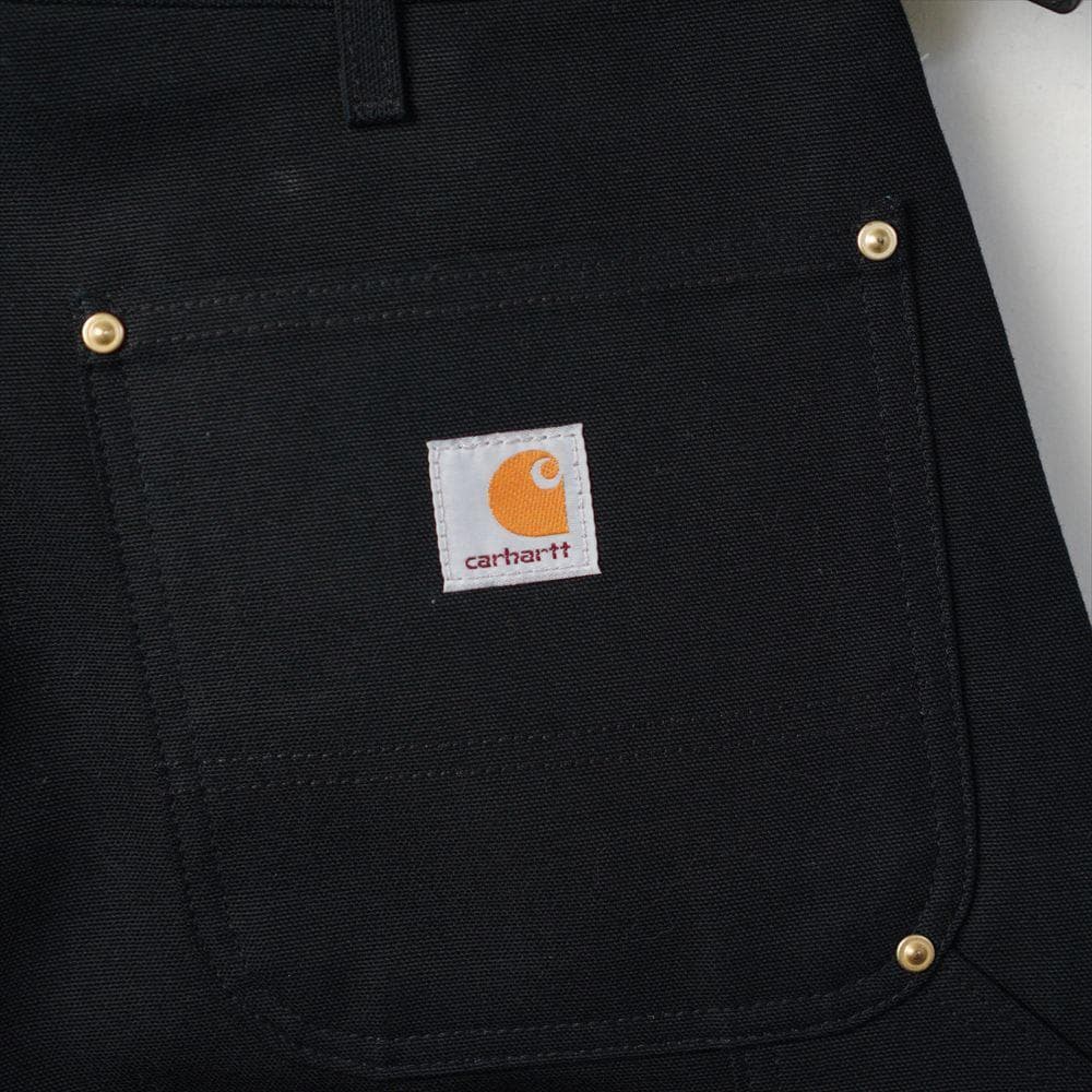 10s カーハート ダブルニー ワークパンツ 黒 USA製 デッドストック