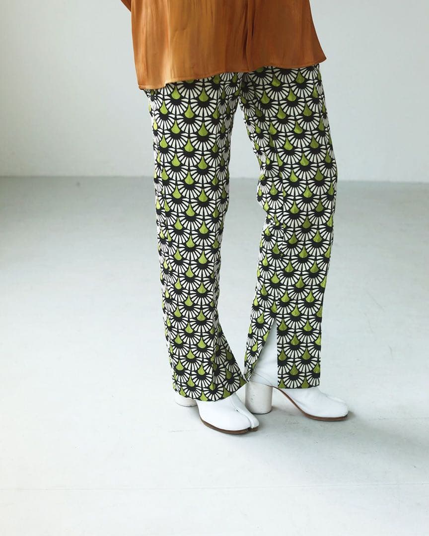 TODAYFUL 38 ジャガードスリットトラウザース