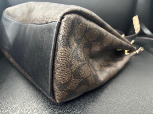 【purin3008】COACH ショルダーバッグ PVC×レザー